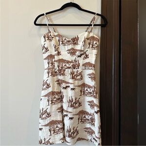 Reformation Cowboy Print Dress